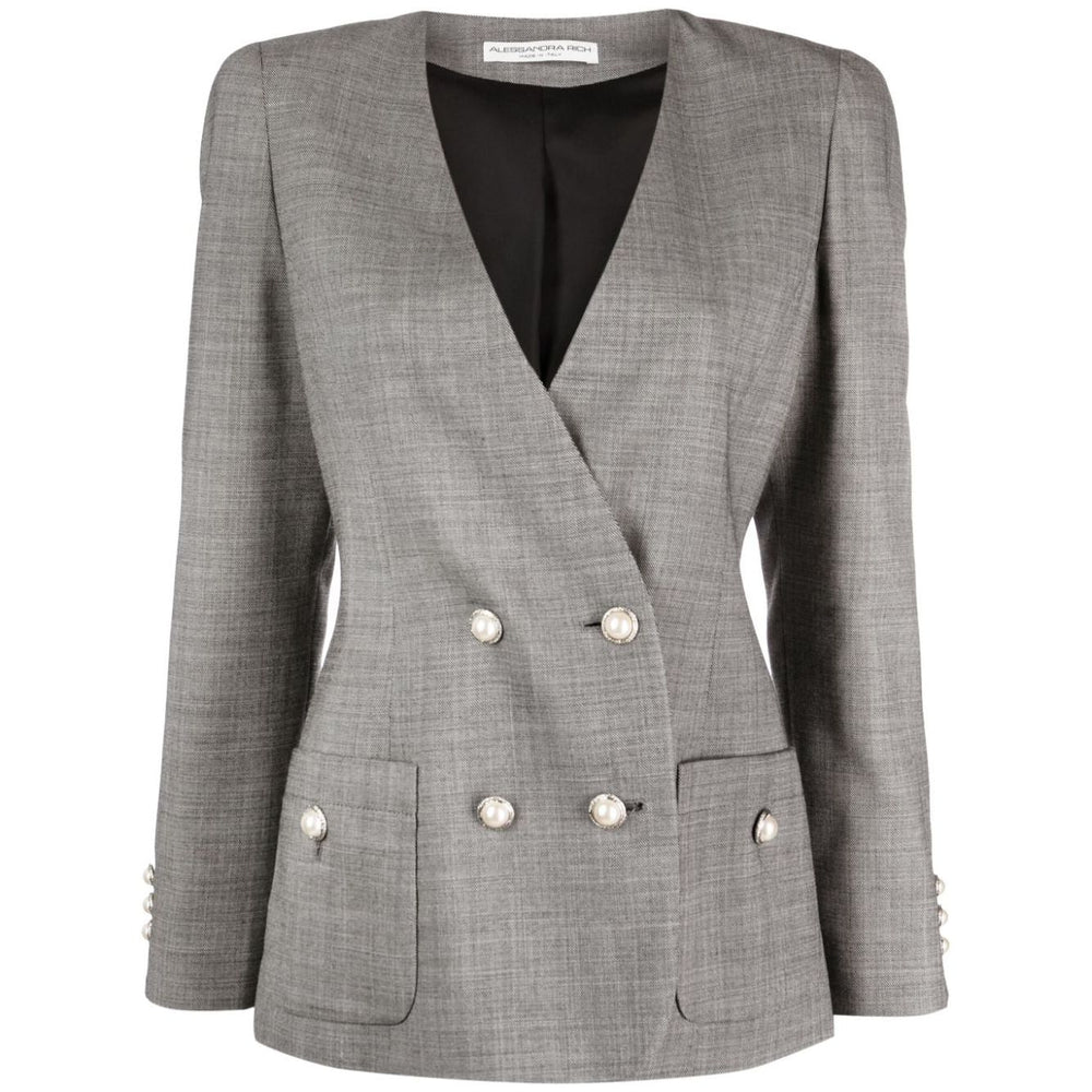 Alessandra Rich Jackets Grey FAB3448F33171819