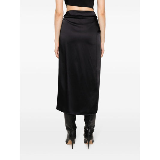 Erika Cavallini Semi-Couture Skirts Black E3WS04LORYANY69