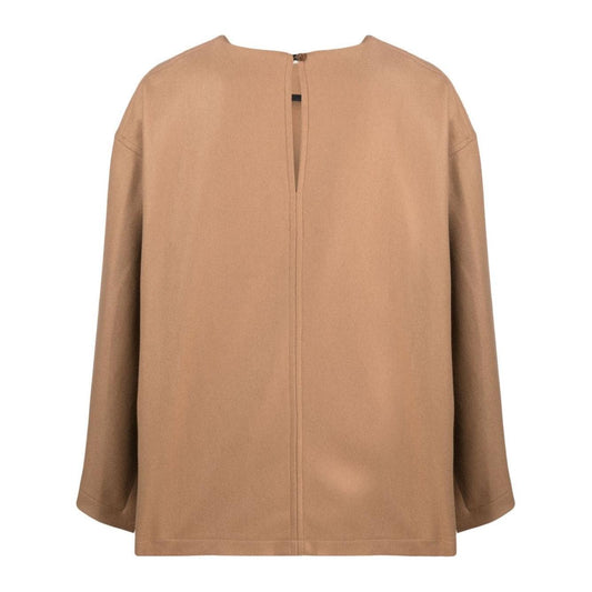 Erika Cavallini Semi-Couture Top Camel E3WM06NARAU45