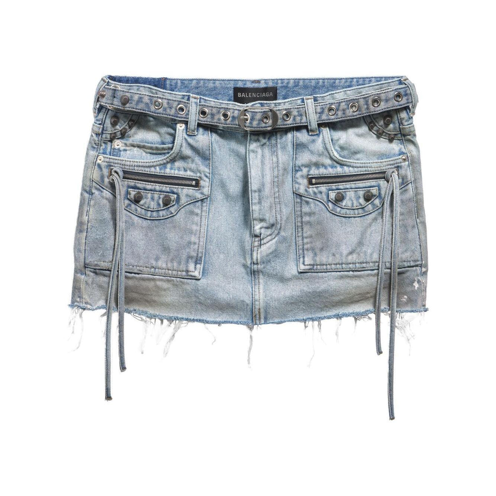 Balenciaga Cagole denim miniskirt 764534TDW144016