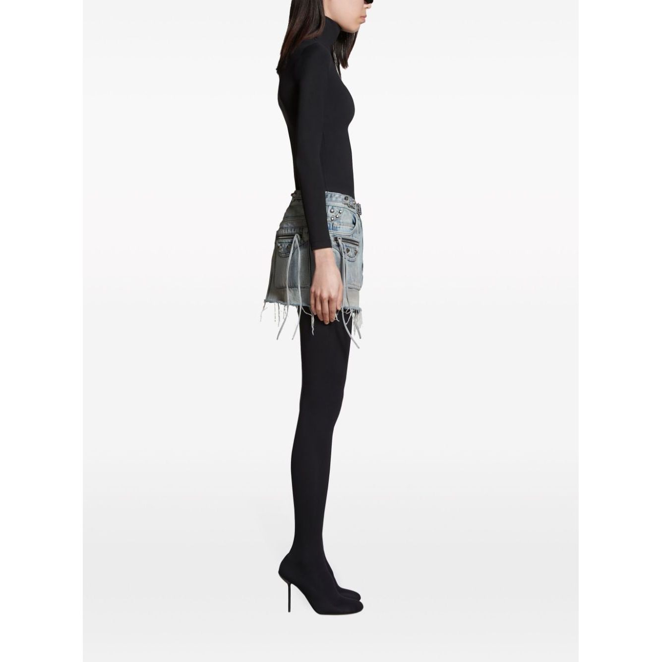 Balenciaga Cagole denim miniskirt 764534TDW144016