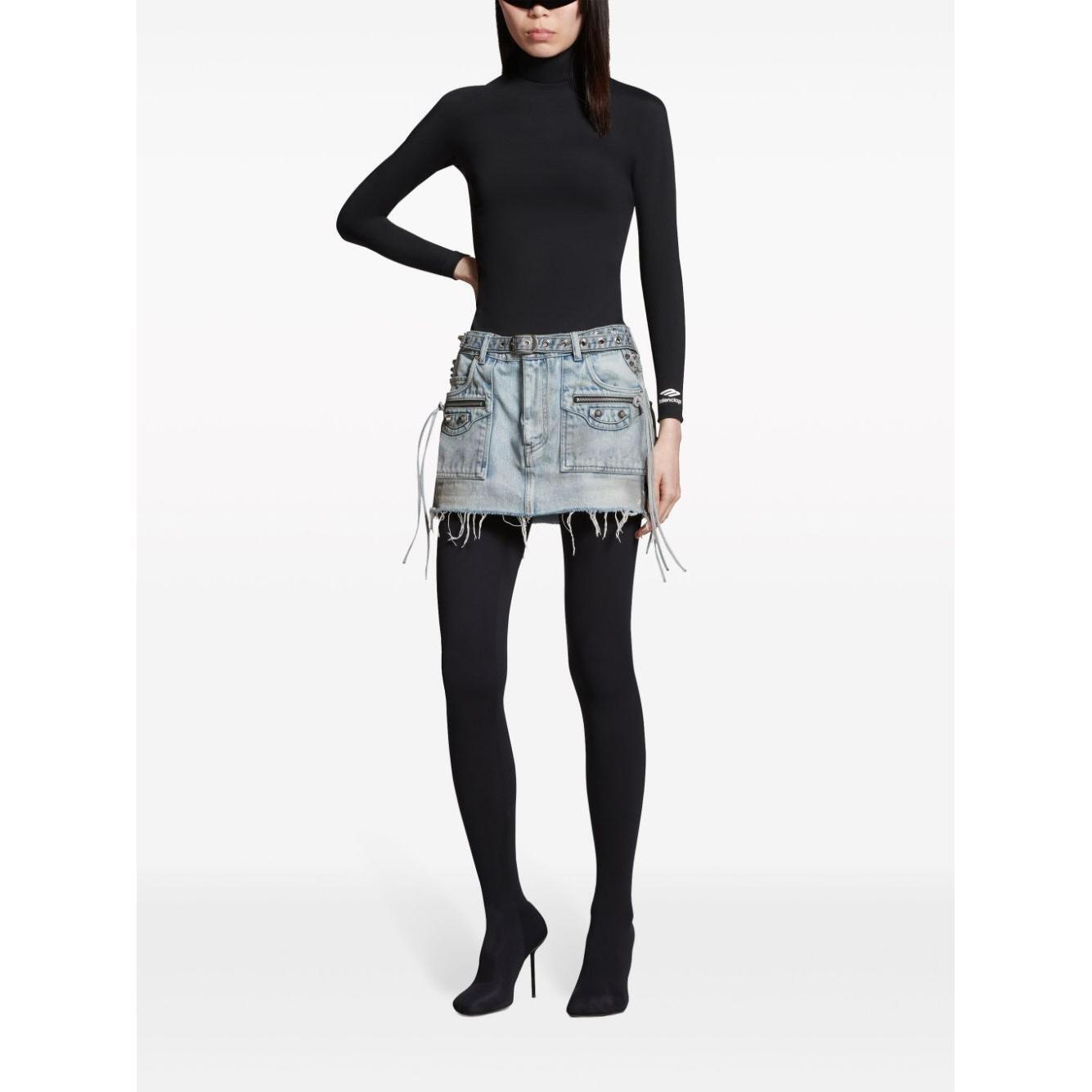 Balenciaga Cagole denim miniskirt 764534TDW144016