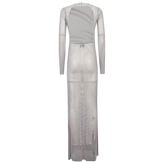SANTA BRAND Dresses Silver MAXIFLAREDDRESSSILVERCHAMELEON