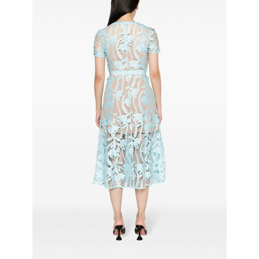 Self-portrait Dresses Clear Blue RS24-181MBLUE