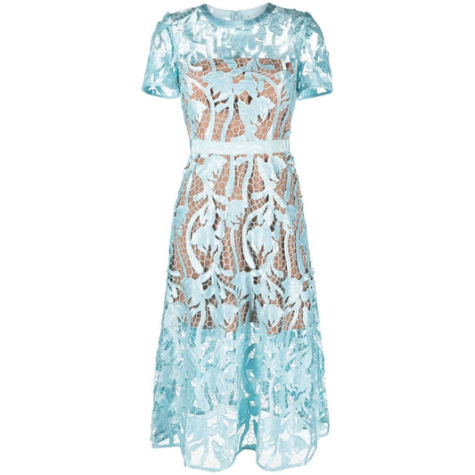 Self-portrait Dresses Clear Blue RS24-181MBLUE
