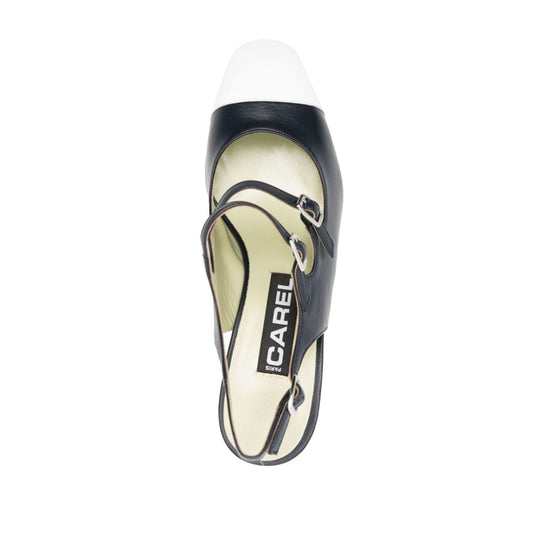 CAREL PARIS With Heel Blue PAPAYA2412BLEU/BLANC