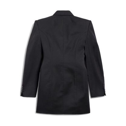 Balenciaga Hourglass Virgin Wool Double-breasted Blazer