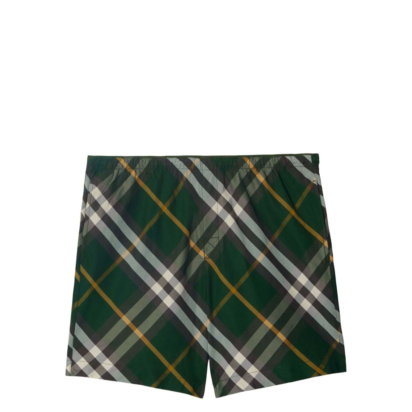 Burberry checkered twill swim shorts