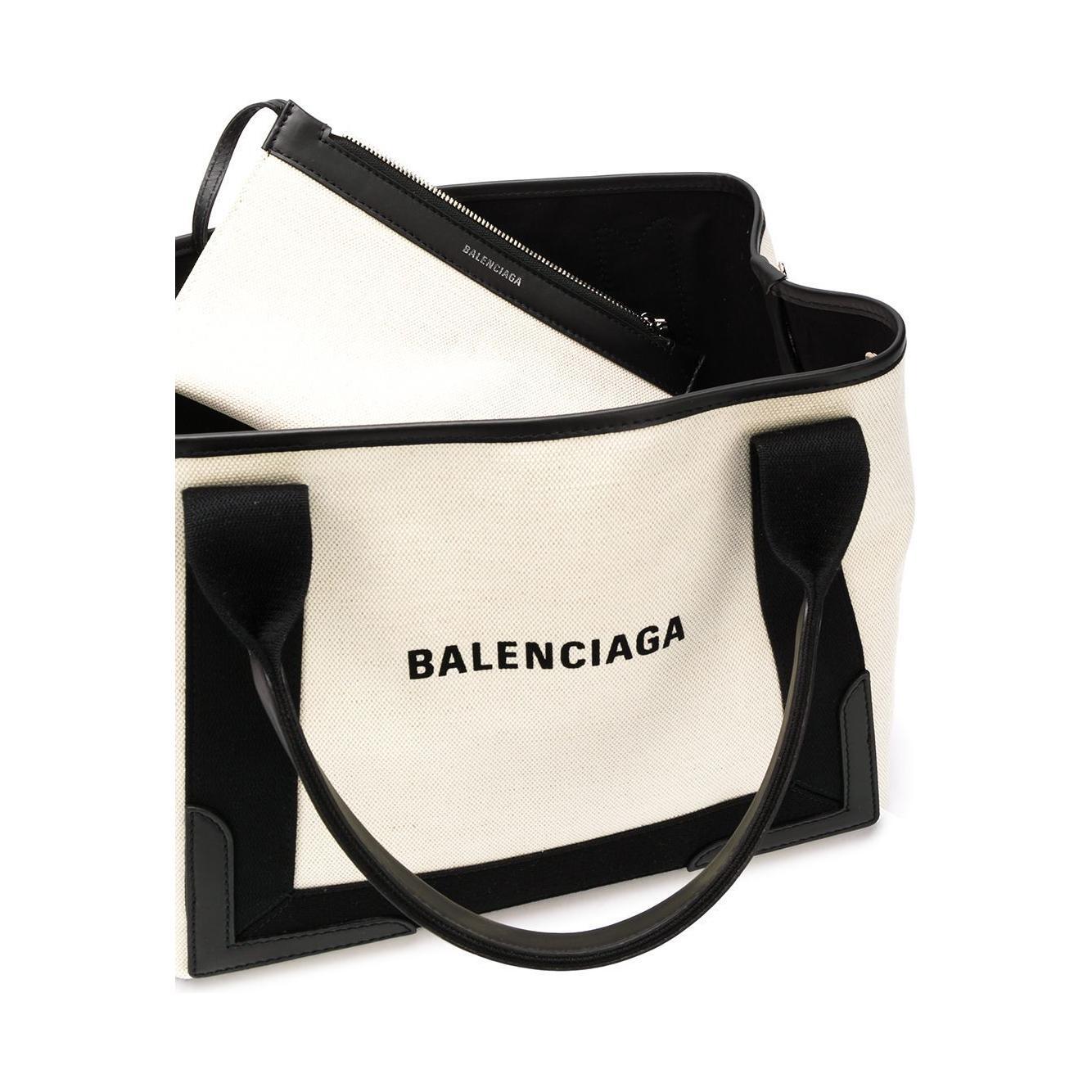 Balenciaga canvas tote with removable pouch 3399332HH3N9260