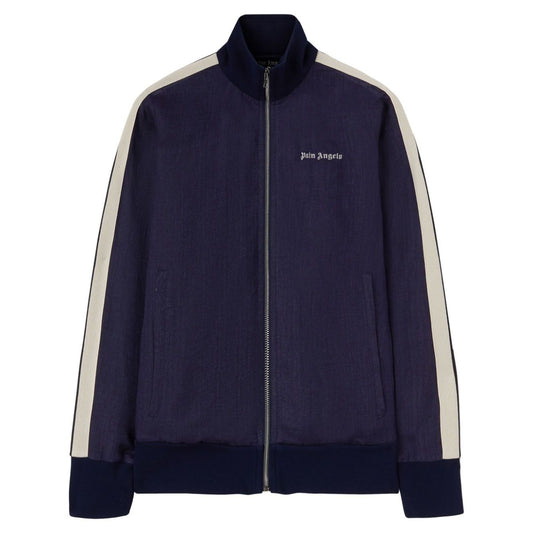 Palm Angels Sweaters Blue Topwear