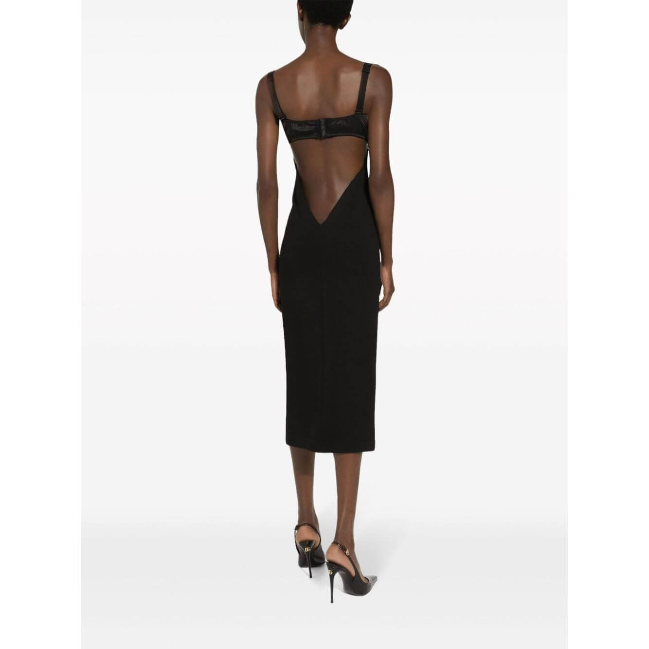 Dolce & Gabbana Jersey longuette dress with bustier bra top F6DBXTFUGKFN0000-P24