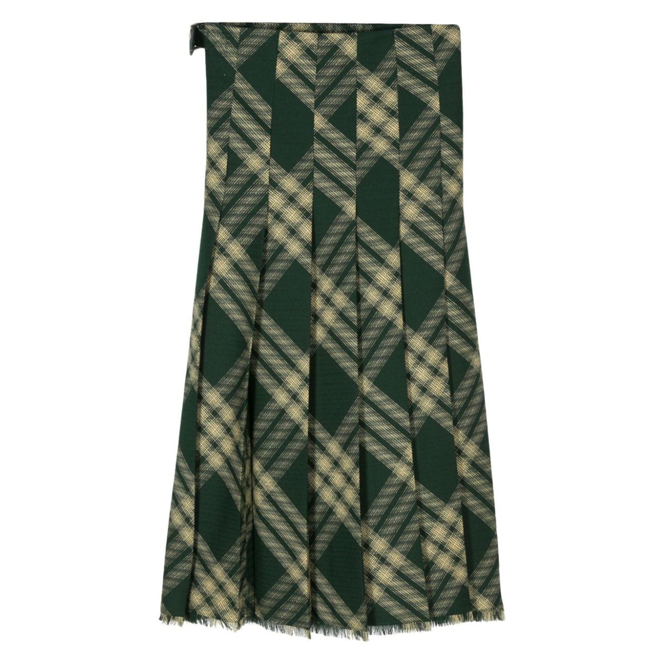 Burberry Pleated wool skirt