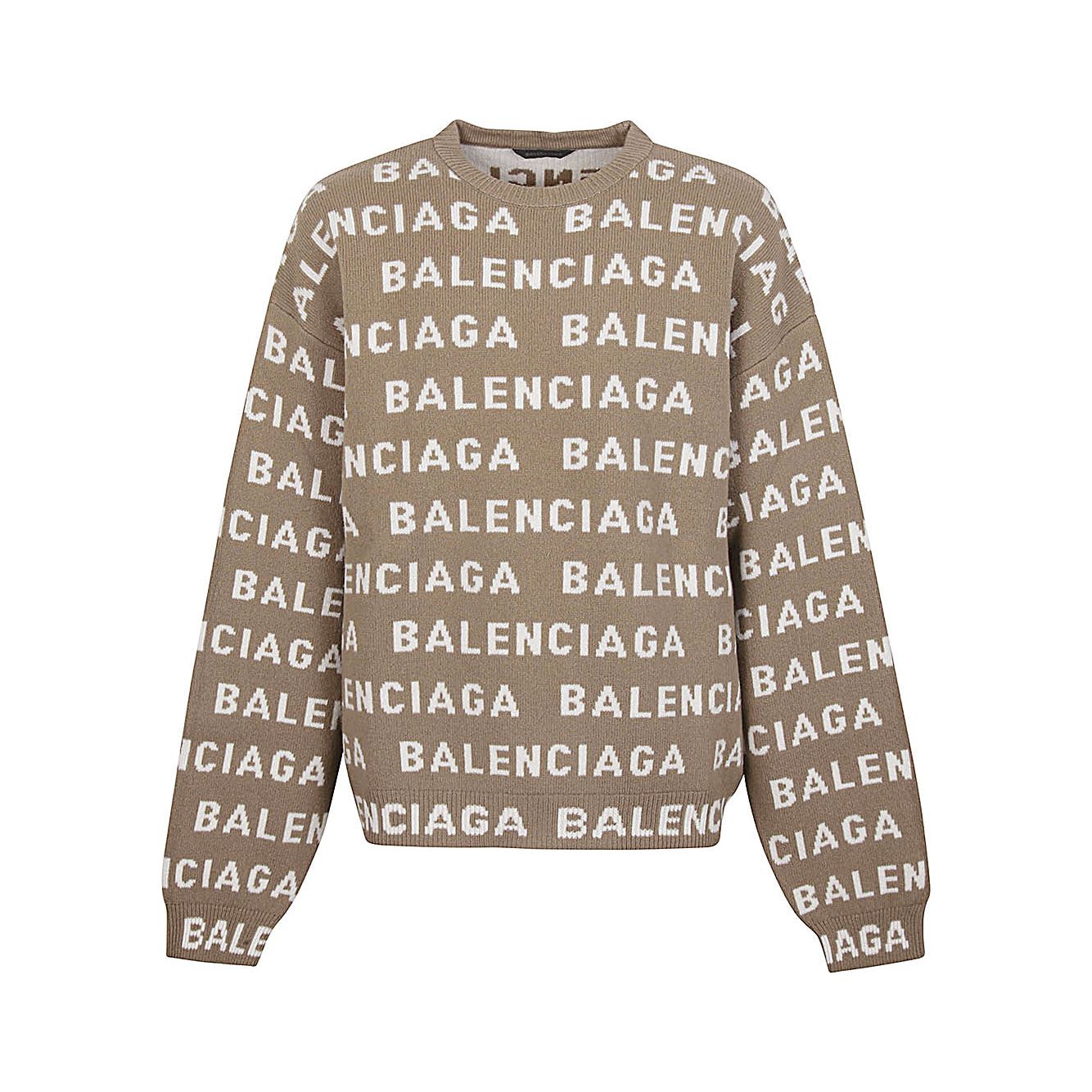 Balenciaga Intarsia Logo Sweater 761596T16739677