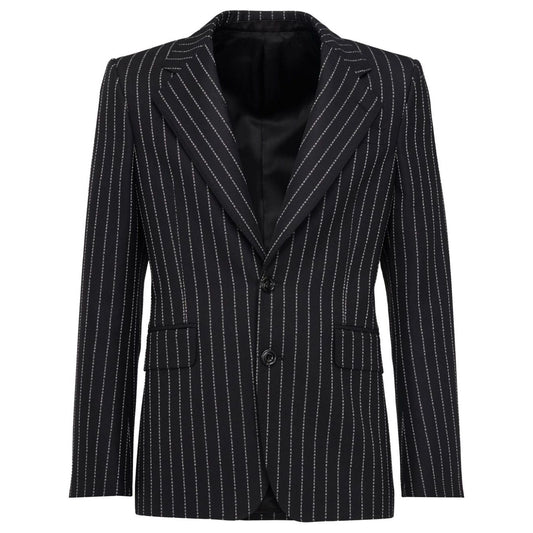 Alexander McQueen pinstriped single-breasted blazer Jackets