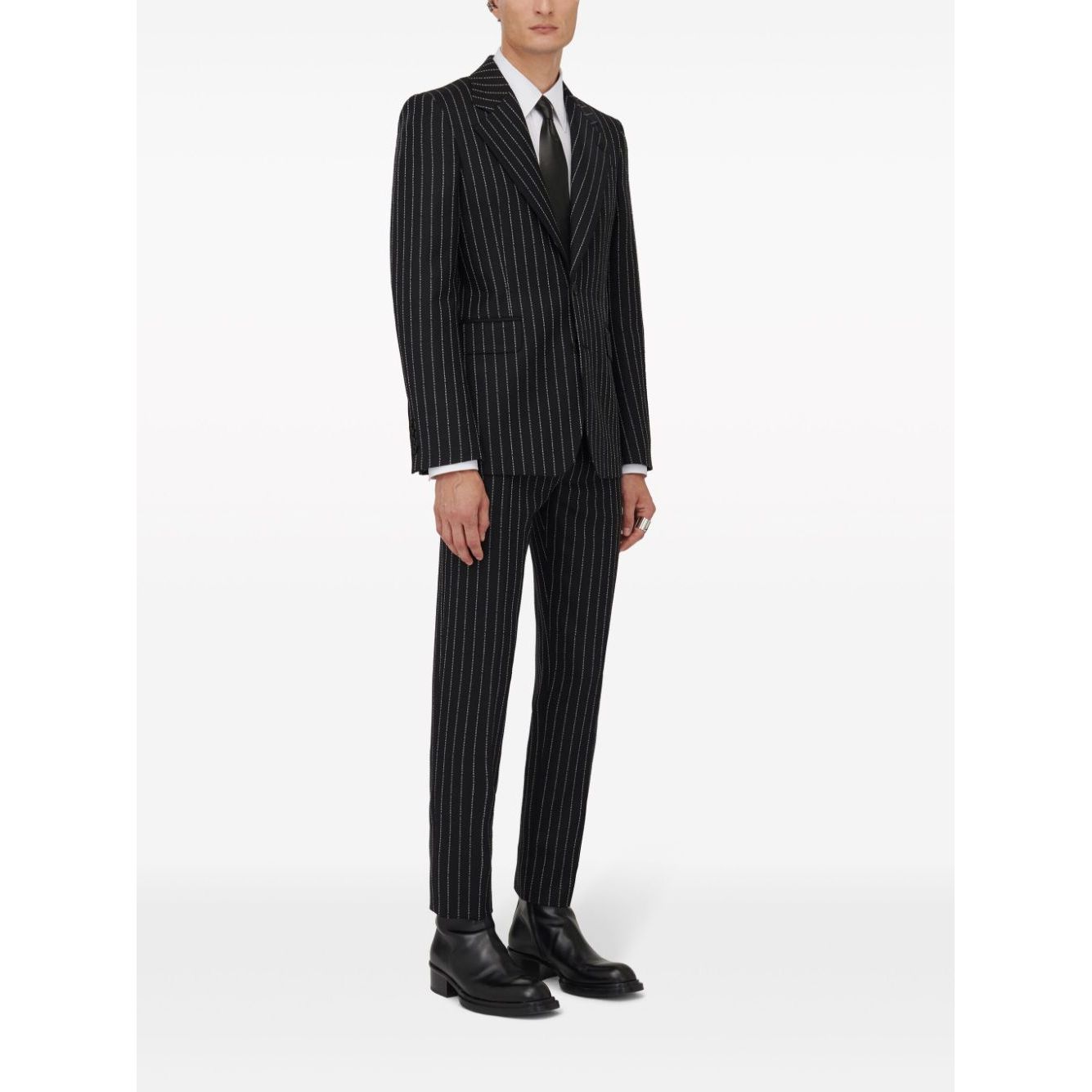 Alexander McQueen pinstriped single-breasted blazer Jackets