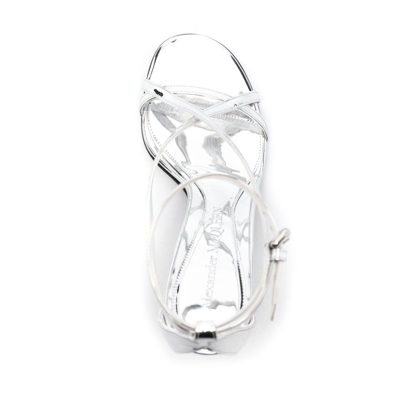 Alexander McQueen Twisted Armadillo 95mm patent sandals Sandals