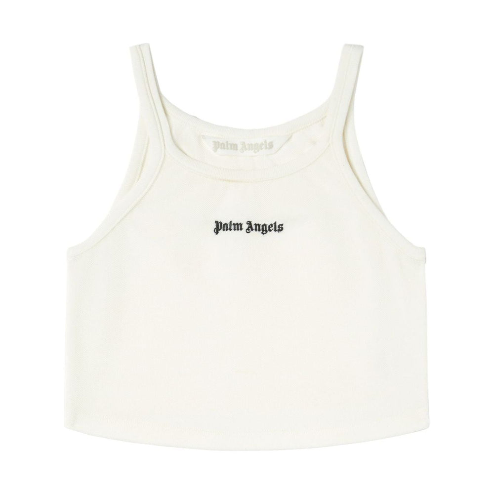Palm Angels Top White PWAD060S24FAB0020310