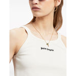 Palm Angels Top White PWAD060S24FAB0020310