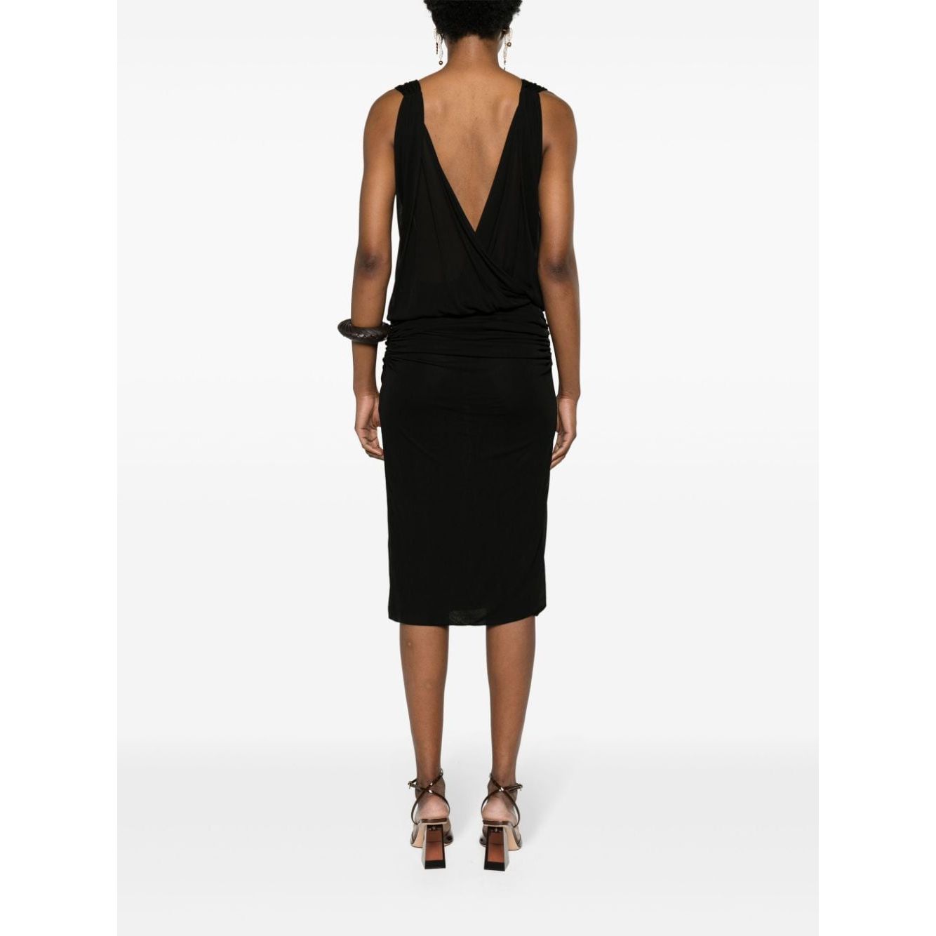 Saint Laurent V-necked mini dress 779418Y096Q1000