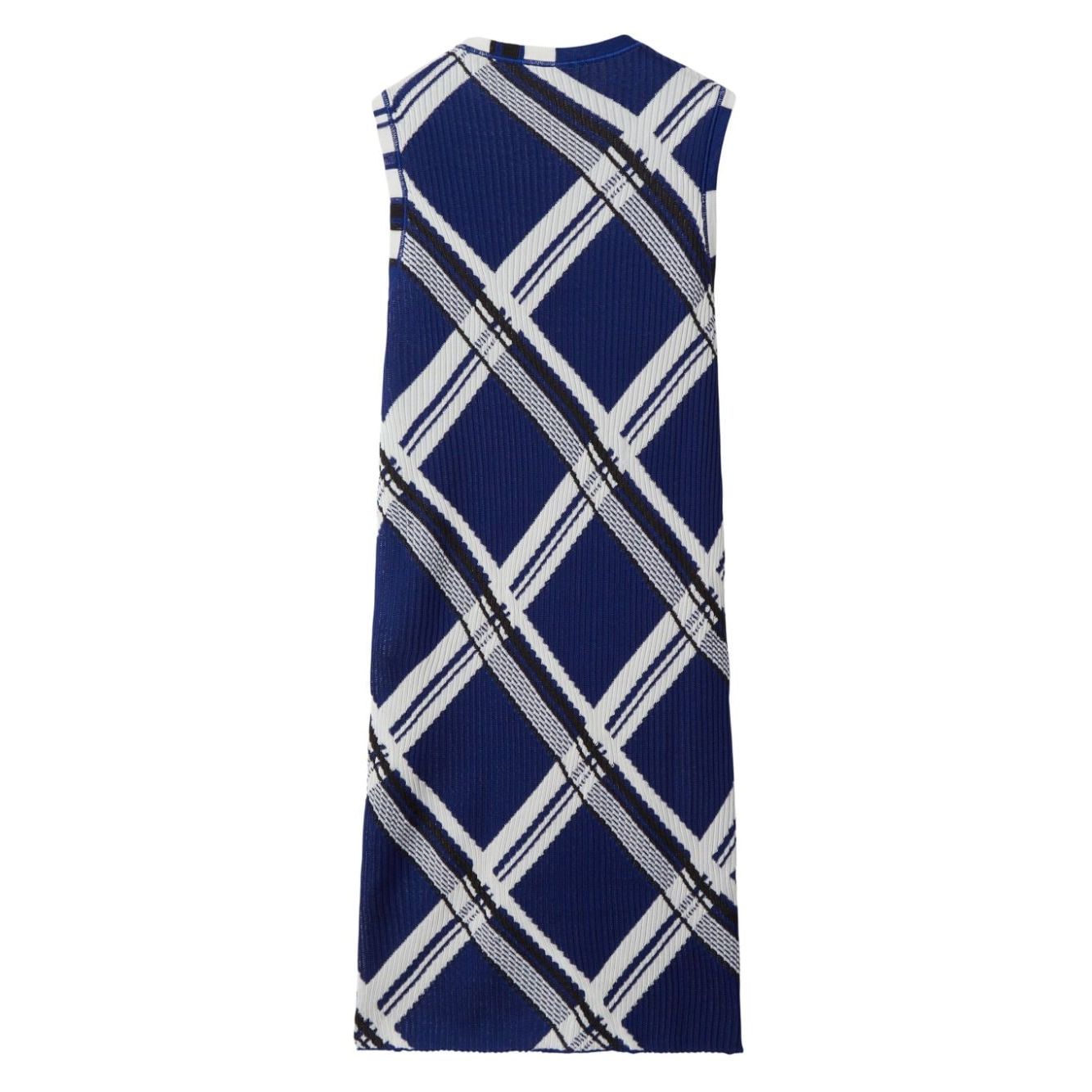 Burberry check-print silk dress