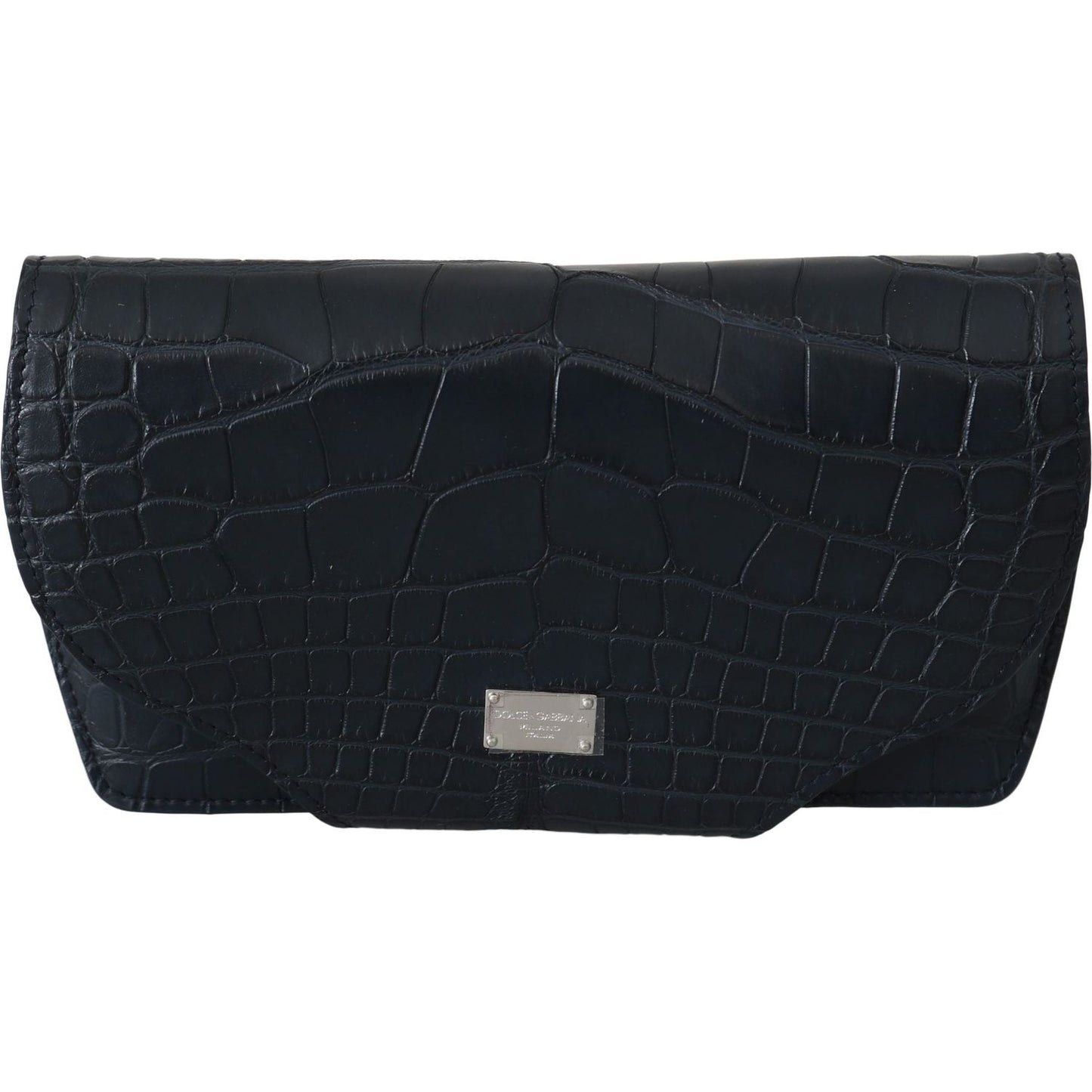 Dolce & Gabbana Blue Crocodile Eyewear Sunglasses Case Cover Pouch