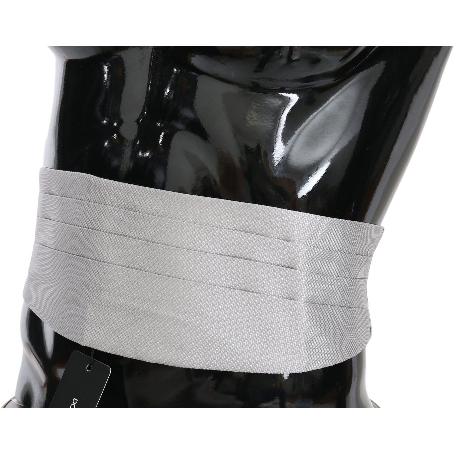 حزام كتف حريري رمادي أنيق من دولتشي آند غابانا