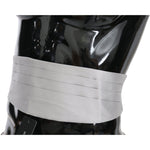 Dolce & Gabbana Gray Men Waist Belt 100% Silk Cummerbund BEL60454-48