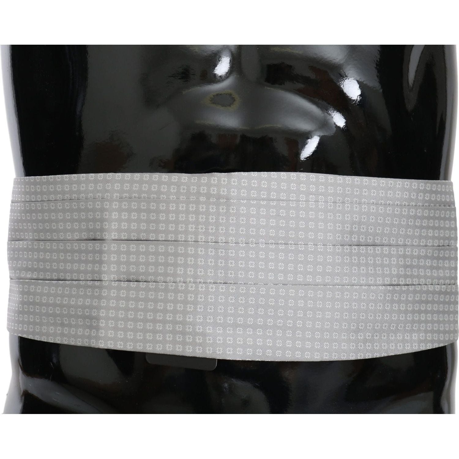 حزام من الحرير الرمادي الأنيق من دولتشي آند غابانا