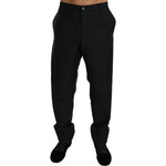 Dolce & Gabbana Black Dress Formal Trouser Men Wool Pants PAN70766-56