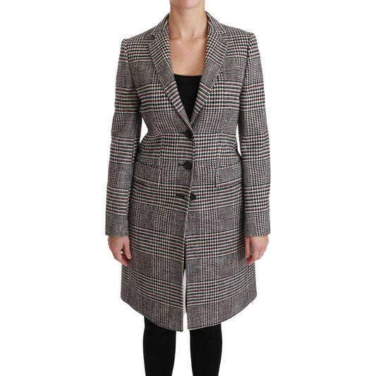 Dolce & Gabbana Multicolor Trench Knee Long Jacket Coat JKT2520-40