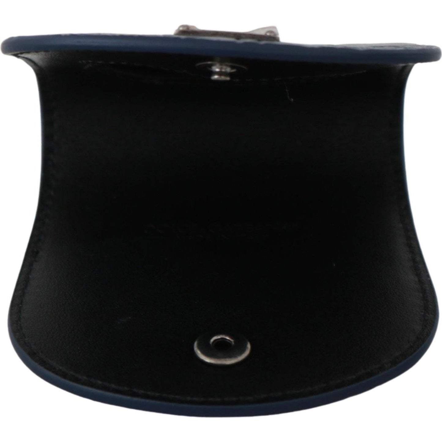 Dolce & Gabbana Blue Leather Holder Pocket Condom Case VAS9362