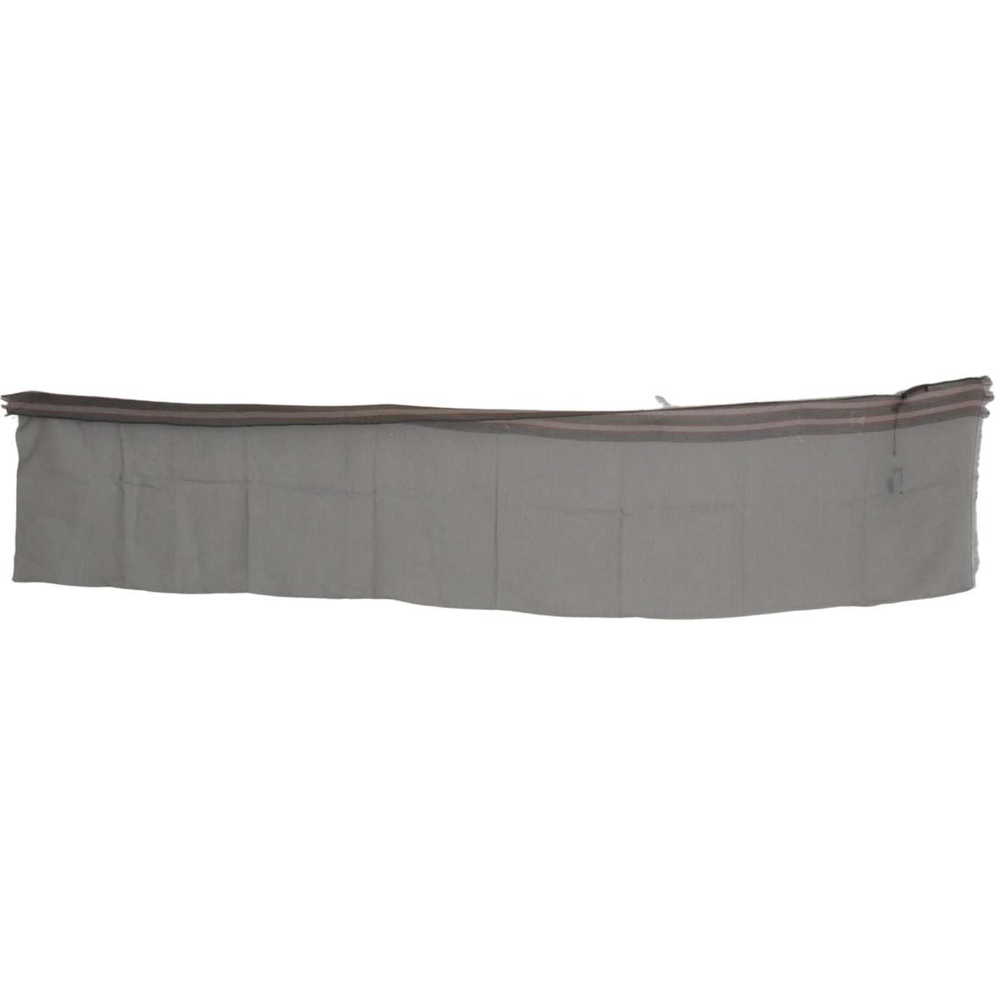 Costume National Gray Fringe Neck Wrap Cotton Scarf MS1525bg-1
