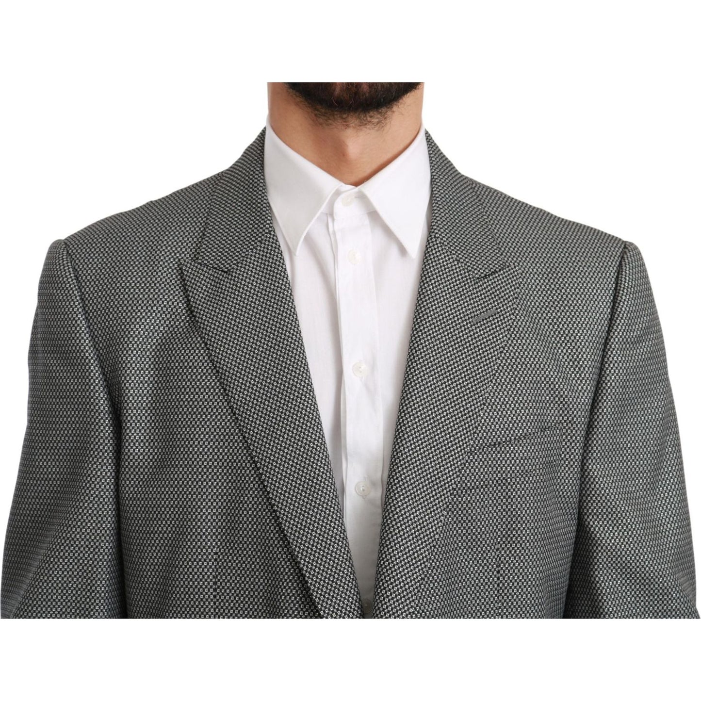 Dolce & Gabbana Gray Slim Fit Formal MARTINI Blazer KOS1713-54