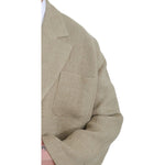 Dolce & Gabbana Beige Jacket Coat 100% Jute Blazer Coat KOS1775-48