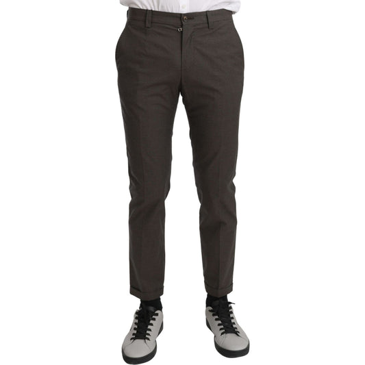 Dolce & Gabbana Brown Casual Mens Trouser 100% Cotton Pants PAN70965-44
