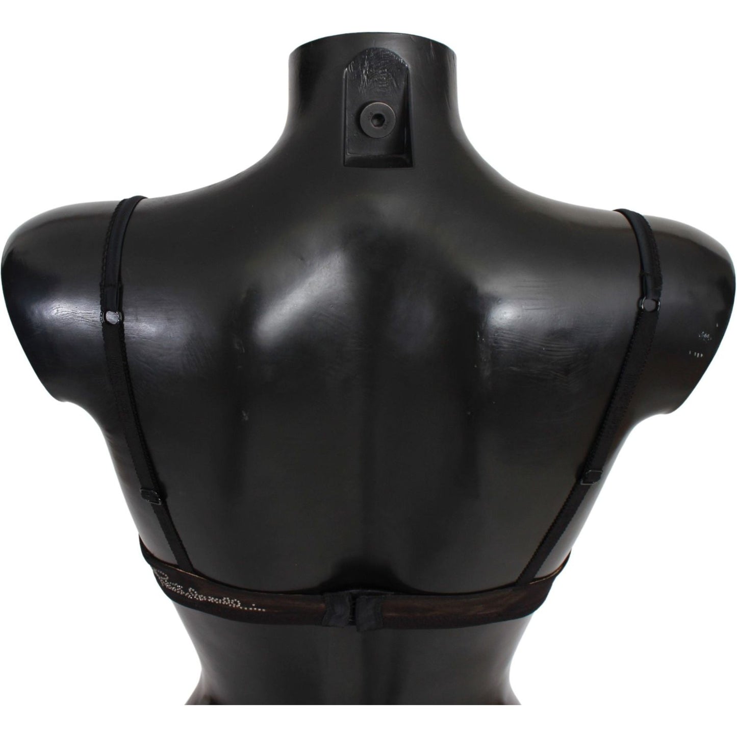 Roberto Cavalli Black Leopard Nylon Push Up Bra Underwear BIK772-It1