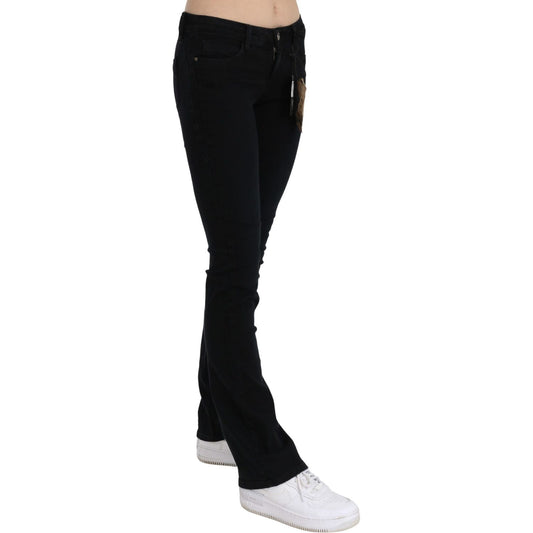 Costume National Black Low Waist Skinny Denim Cotton Jeans PAN70717-26