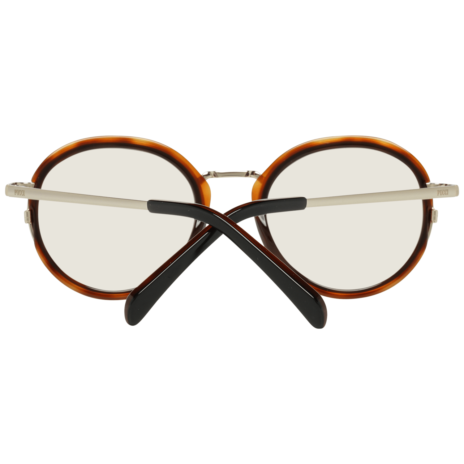 Emilio Pucci Black Metal & Plastic Sunglasses