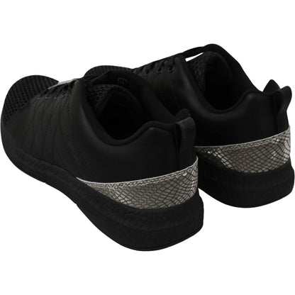 Philipp Plein Black Casual Running Sneakers Shoes WOMAN SNEAKERS