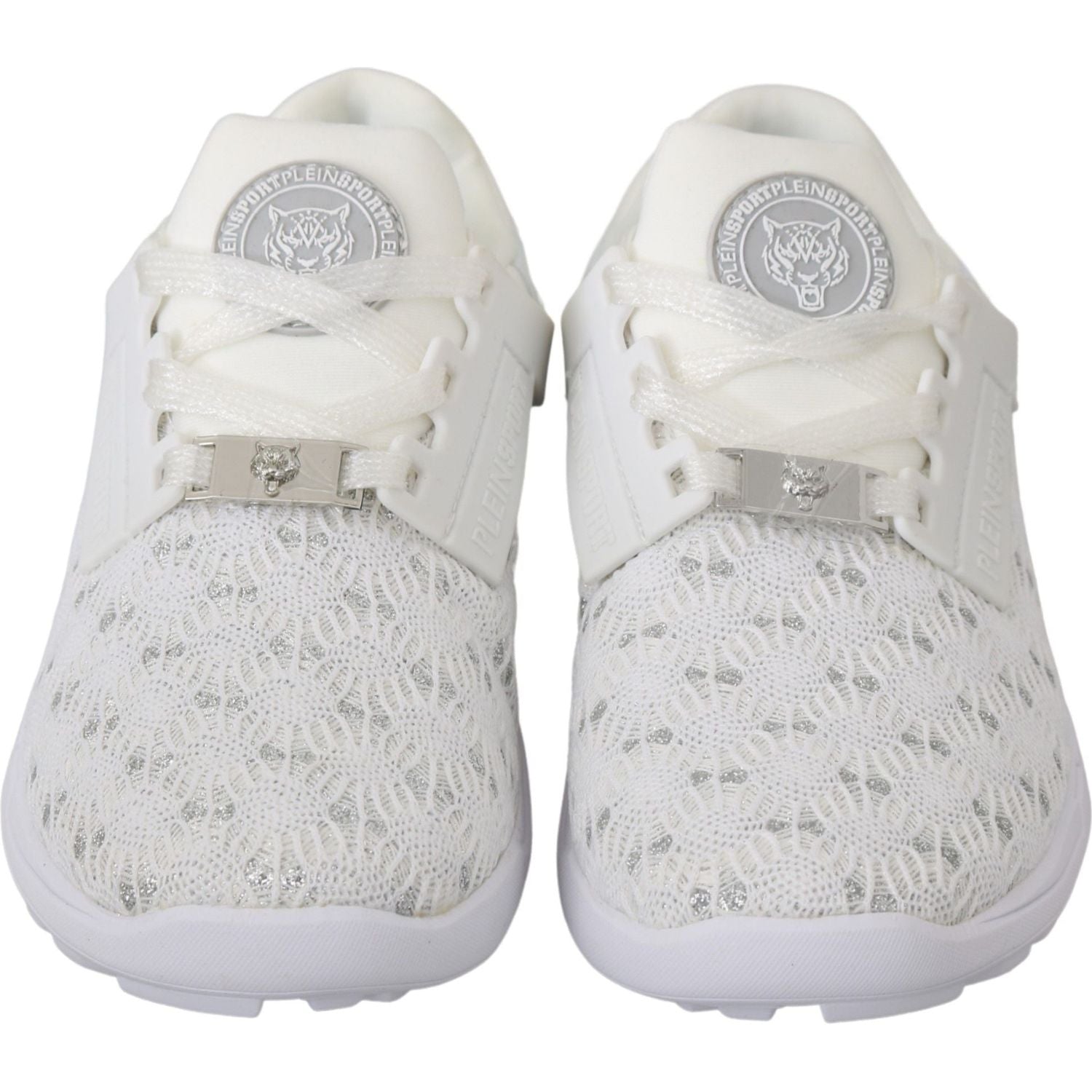Philipp Plein White Polyester Casual Sneakers Shoes