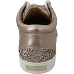 Jimmy Choo Ballet Pink Glitter Leather Sneakers 192954403607