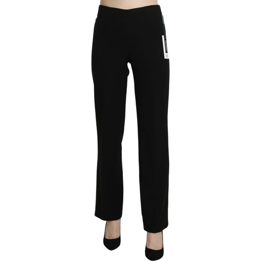 BENCIVENGA Black High Waist Straight Formal Dress Trouser PAN71325-44