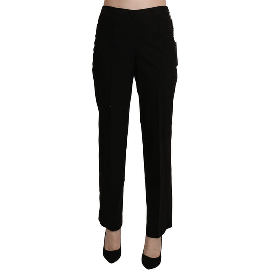 BENCIVENGA Black High Waist Straight Dress Trouser Pant PAN71372-42
