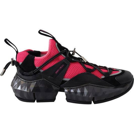 Jimmy Choo Electric Elegance Leather Mesh Sneakers 192954766863