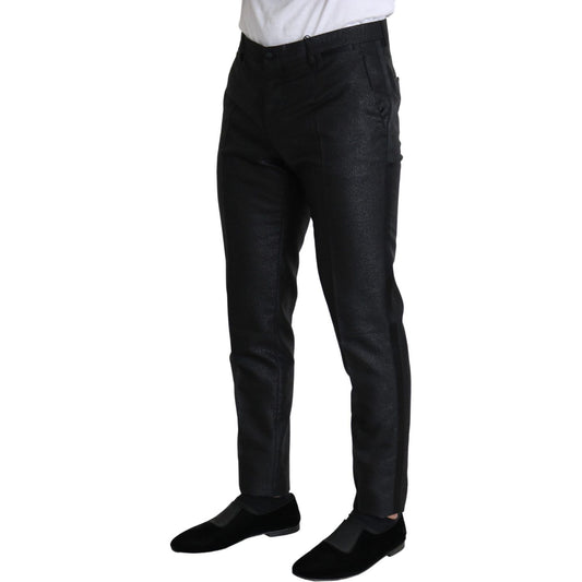 Dolce & Gabbana Black Metallic Skinny Trouser Dress PAN71506-50