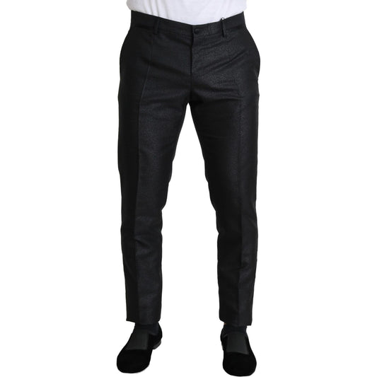 Dolce & Gabbana Black Metallic Skinny Trouser Dress PAN71506-50
