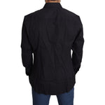 Dolce & Gabbana Black Cotton Stretch Dress SICILIA Shirt TSH5479-38