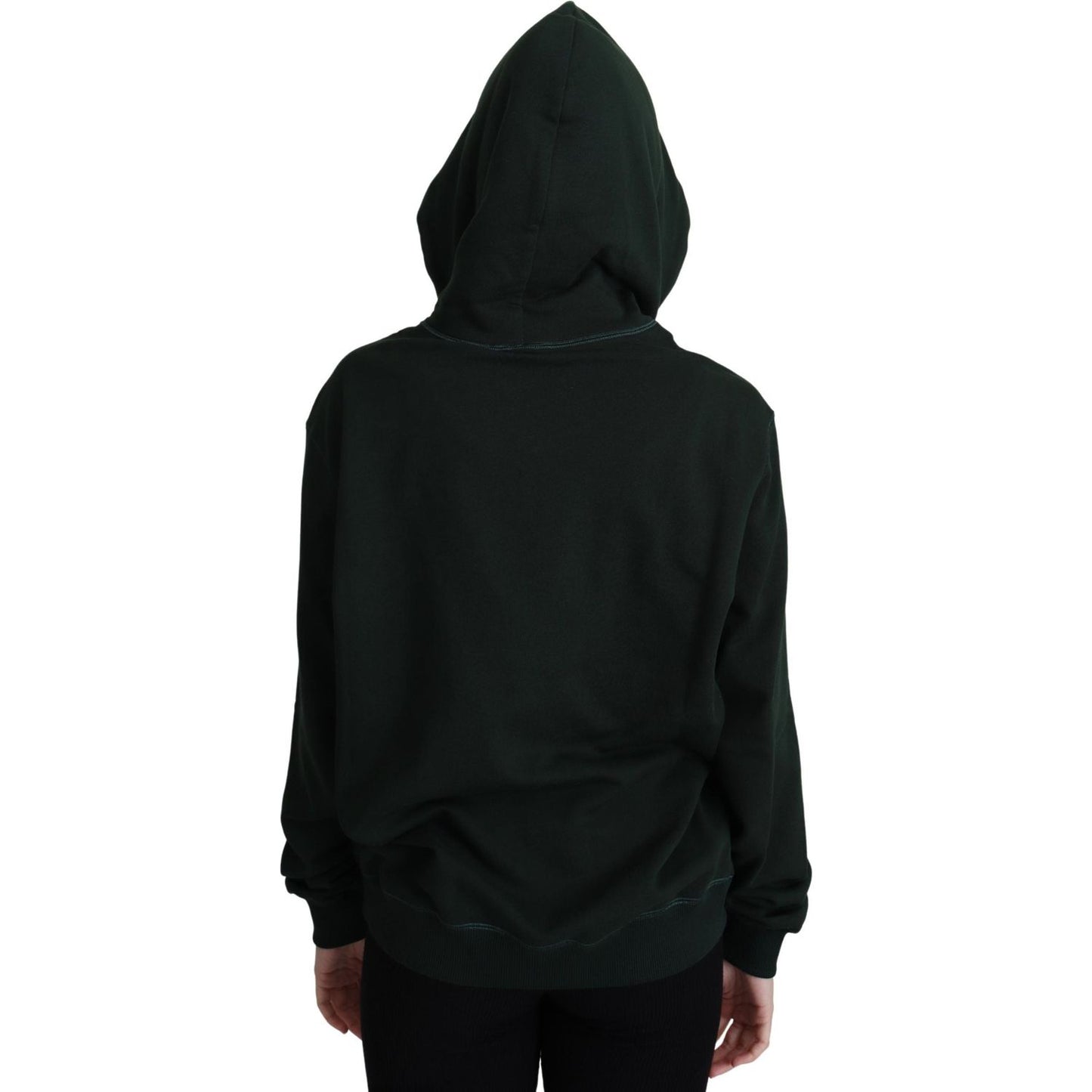 Dolce & Gabbana Dark Green Crown Embroidery Hoodie TSH5799-38