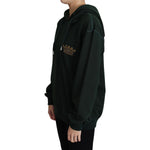 Dolce & Gabbana Dark Green Crown Embroidery Hoodie TSH5799-38