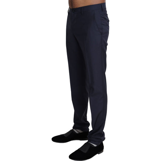 Dolce & Gabbana Navy Blue Dress Formal Men Trouser Pants PAN71503-44